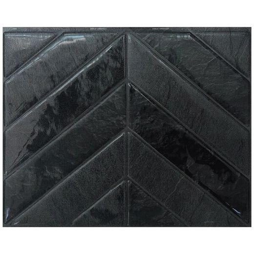 Carrelage adhésif Chevron Marquina 29,03 cm x 22,86 cm Les Smarttiles