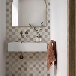 Αυτοκόλλητο πλακάκι Damier Luxor 19,69cm x 19,69cm The Smarttiles