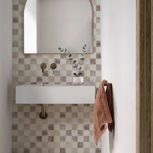 Αυτοκόλλητο πλακάκι Damier Luxor 19,69cm x 19,69cm The Smarttiles