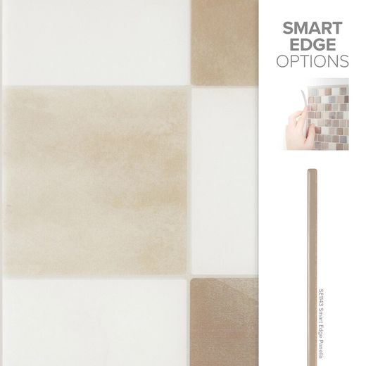 Αυτοκόλλητο πλακάκι Damier Luxor 19,69cm x 19,69cm The Smarttiles