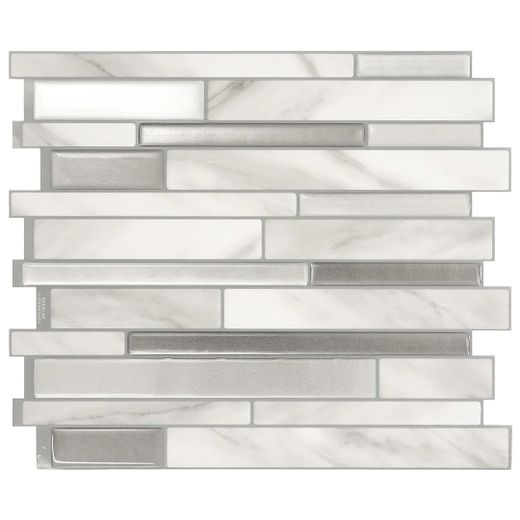 Carrelage adhésif Milan Carrera 29,34 cm x 24,46 cm Les Smarttiles