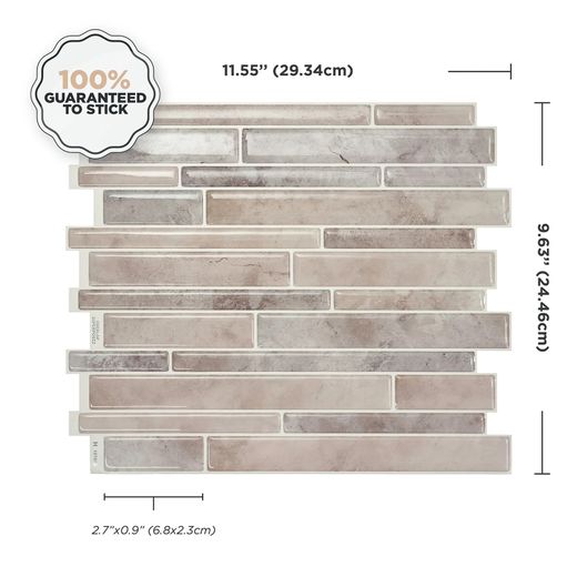 Azulejo Adhesivo Milán Todi 29,34 cm x 24,46 cm The Smarttiles