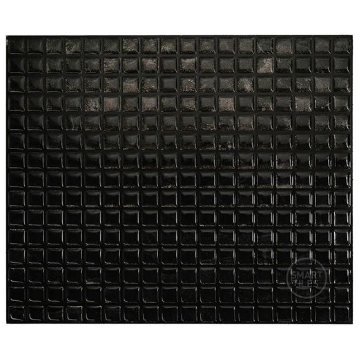 Carrelage adhésif noir minimaliste 29,34 cm x 24,49 cm Les Smarttiles