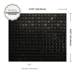 Rajola Adhesiu Mínim Negre 29,34 cm x 24,49 cm The Smarttiles