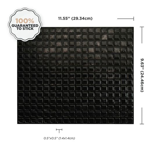 Rajola Adhesiu Mínim Negre 29,34 cm x 24,49 cm The Smarttiles