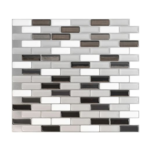 Carrelage adhésif métallique Murano 25,91 cm x 23,11 cm Les Smarttiles