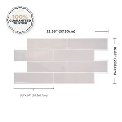 Płytka samoprzylepna Oslo Gray 57,30 cm x 27,64 cm The Smart Tiles