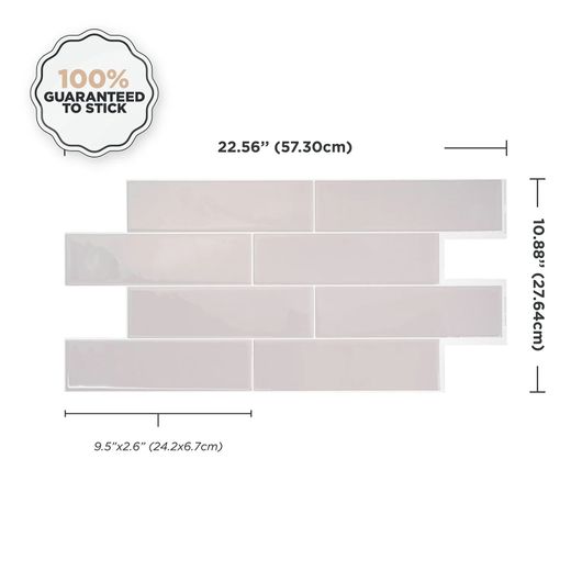 Płytka samoprzylepna Oslo Gray 57,30 cm x 27,64 cm The Smart Tiles