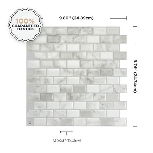 Piastrella adesiva Ravenna Roma 24,89 cm x 24,74 cm The Smarttiles