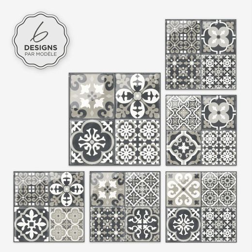 Αυτοκόλλητο πλακάκι Arezzo Vintage 9" x 9" The Smarttiles