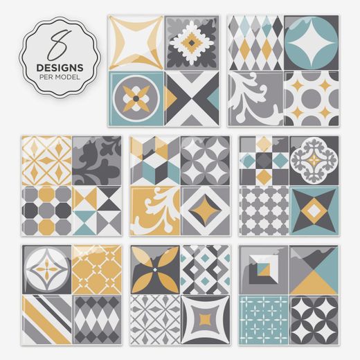 Piastrella adesiva Vintage Cádiz 22,86 cm x 22,86 cm The Smarttiles