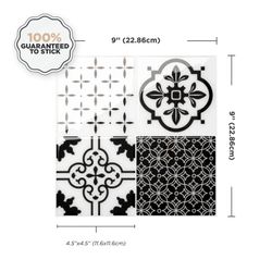 Vintage Evora självhäftande kakel 22,86 cm x 22,86 cm Smarttiles