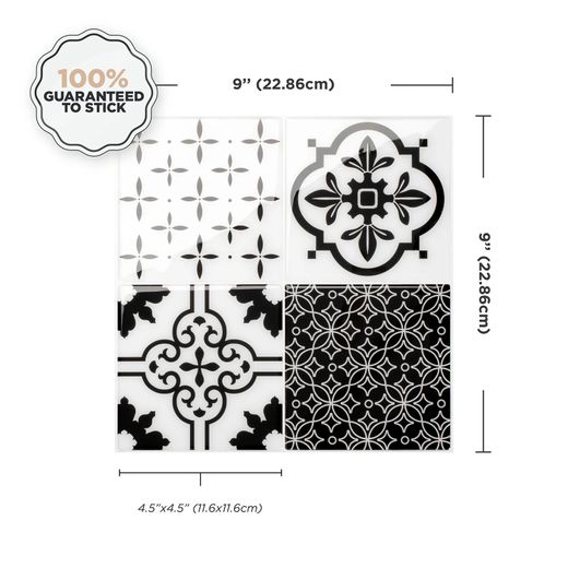 Vintage Evora självhäftande kakel 22,86 cm x 22,86 cm Smarttiles