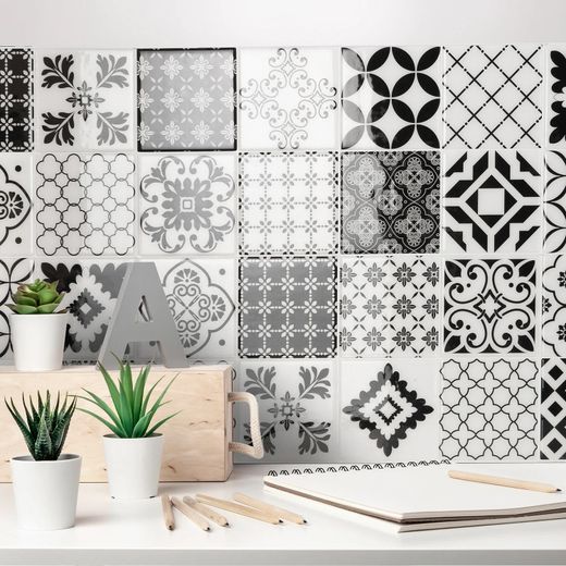 Vintage Evora självhäftande kakel 22,86 cm x 22,86 cm Smarttiles