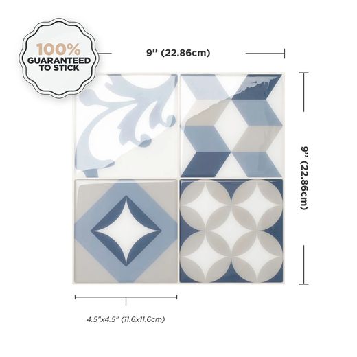 Piastrella adesiva Gaudí Vintage 22,86 cm x 22,86 cm The Smarttiles