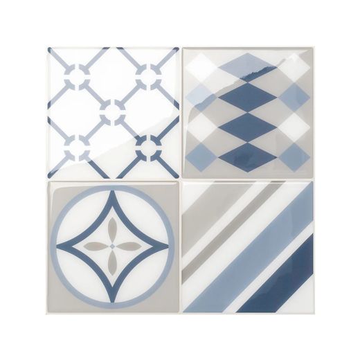 Carrelage adhésif vintage Gaudí 22,86 cm x 22,86 cm Les Smarttiles