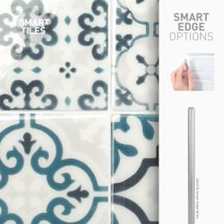 Piastrella adesiva Vintage Navy 22,86 cm x 22,86 cm The Smarttiles