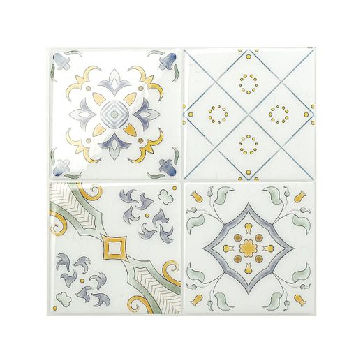 Carrelage adhésif Vintage Velletri 22,86 cm x 22,86 cm Les Smarttiles