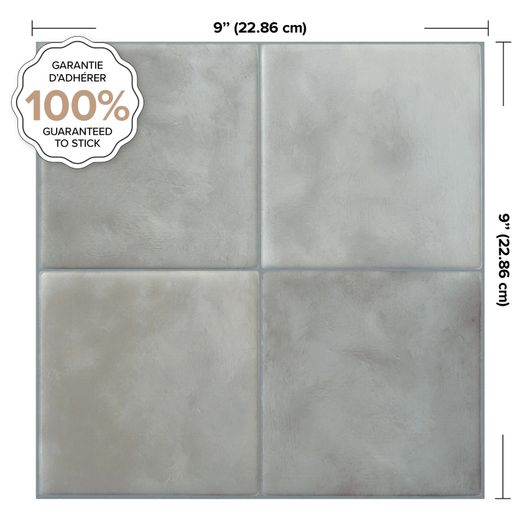 Zellige Fez självhäftande kakel 22,86 cm x 22,86 cm Smarttiles