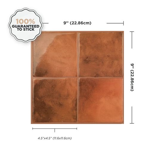 Zellige Safi Lijmtegel 22,86 cm x 22,86 cm De Smarttiles