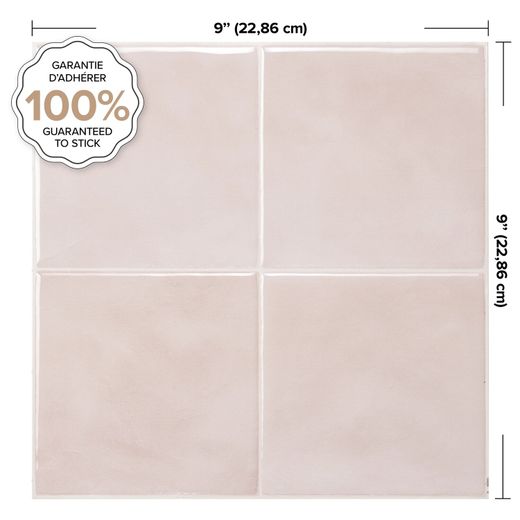 Zellige Temera självhäftande kakel 22,86 cm x 22,86 cm Smarttiles