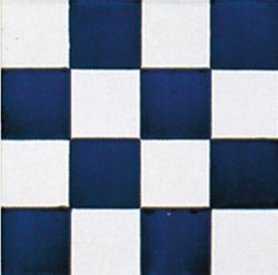 Azulejo Damas G azul 20x20 cm Cerámica l´Antiga