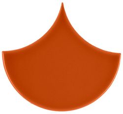 Azulejo Escama 15,5x17 color Naranja oscuro brillo 33 piezas 0,50 m2/Caja Complementto