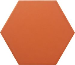 Azulejo Hexagonal 11x13 color Coral mate 54 piezas 0,70 m2/Caja Complementto