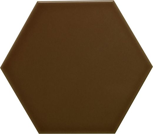 Azulejo Hexagonal 11x13 color Moca brillo 54 piezas 0,70 m2/Caja Complementto