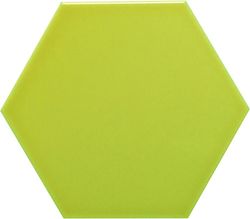 Azulejo Hexagonal 11x13 color Pistacho brillo 54 piezas 0,70 m2/Caja Complementto