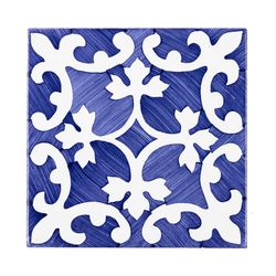 Azulejo hidraulico Almazora azul 14x14 cm Ceramica Lantiga