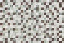 Azulejo imitación gresite Verde 20x30 cm brillo pasta roja Ribesalbes