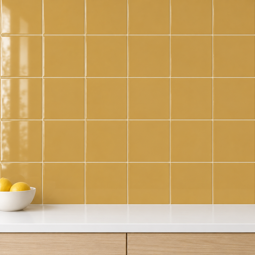 Glossy Ocher Tile 20X20 1,00M2 / Box 25 delar / låda