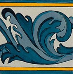 Azulejo Ola azul 20x20 cm Cerámica l´Antiga
