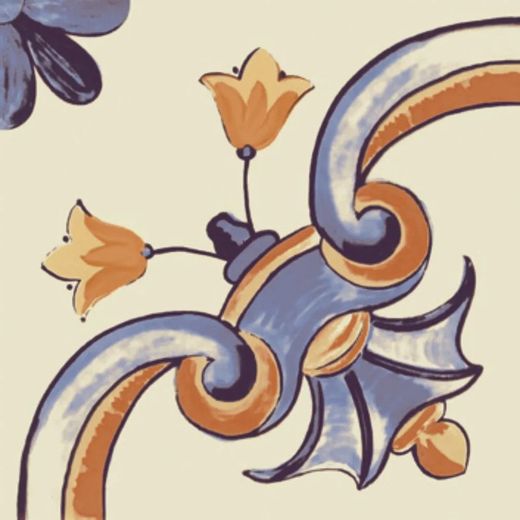 Azulejo Talavera 20x20 cm  1 m2 - 25 piezas Cerámicas Ribesalbes