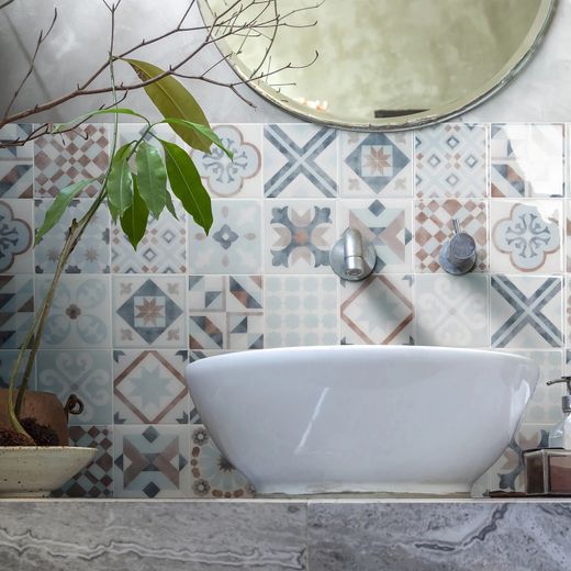 Αυτοκόλλητα πλακάκια Parma Vintage 9" x 9" The Smarttiles