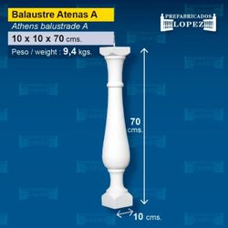 Balustrada Ateny A Beton 10x10x70 cm