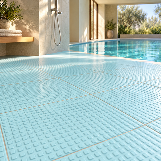 Caja porcelanico 24,4x24,4 Celdillas azul pálido 9 Piezas 0,56m2 Gres de Aragon
