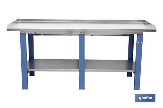 Stalowy stół warsztatowy 2 metry