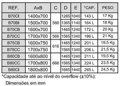 Λευκή ακρυλική μπανιέρα Cubic Sanitana