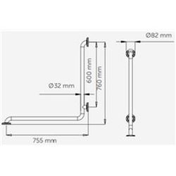 Medinox ράβδος από ανοξείδωτο ατσάλι AISI 304 Bright BD0700C Mediclinics