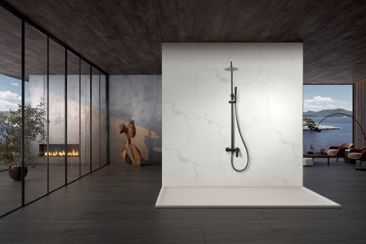 Delos Black gun metall engrepps duschstång BDD055/BGM