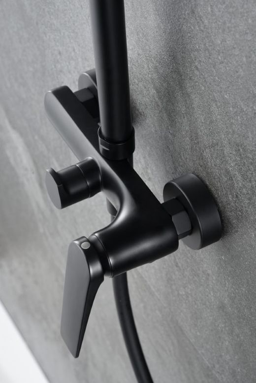 Delos Single-lever shower bar Matt black BDD055/NG Imex