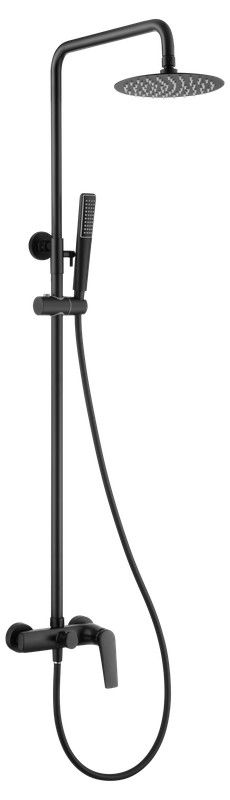 Barre de douche Delos à levier unique Noir mat BDD055/NG Imex