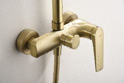 Barra de ducha monomando Delos Oro cepillado BDD055/OC Imex