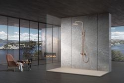 Delos Duschstång med ett handtag Borstad roséguld BDD055/ORC Imex