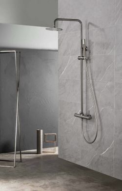 Monza svart pistol metall engrepps duschstång BDM039/BGM Imex