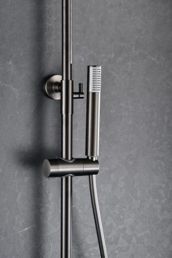 Ensemble Colonne De Douche Monocommande Avec Barre Extensible - Barre De Douche Avec Douchette Et Poignee Robinetterie Salle De Bain Chromee 88650373