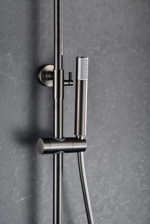 Monza svart pistol metall engrepps duschstång BDM039/BGM Imex