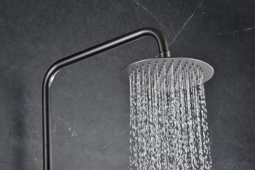 Monza svart pistol metall engrepps duschstång BDM039/BGM Imex